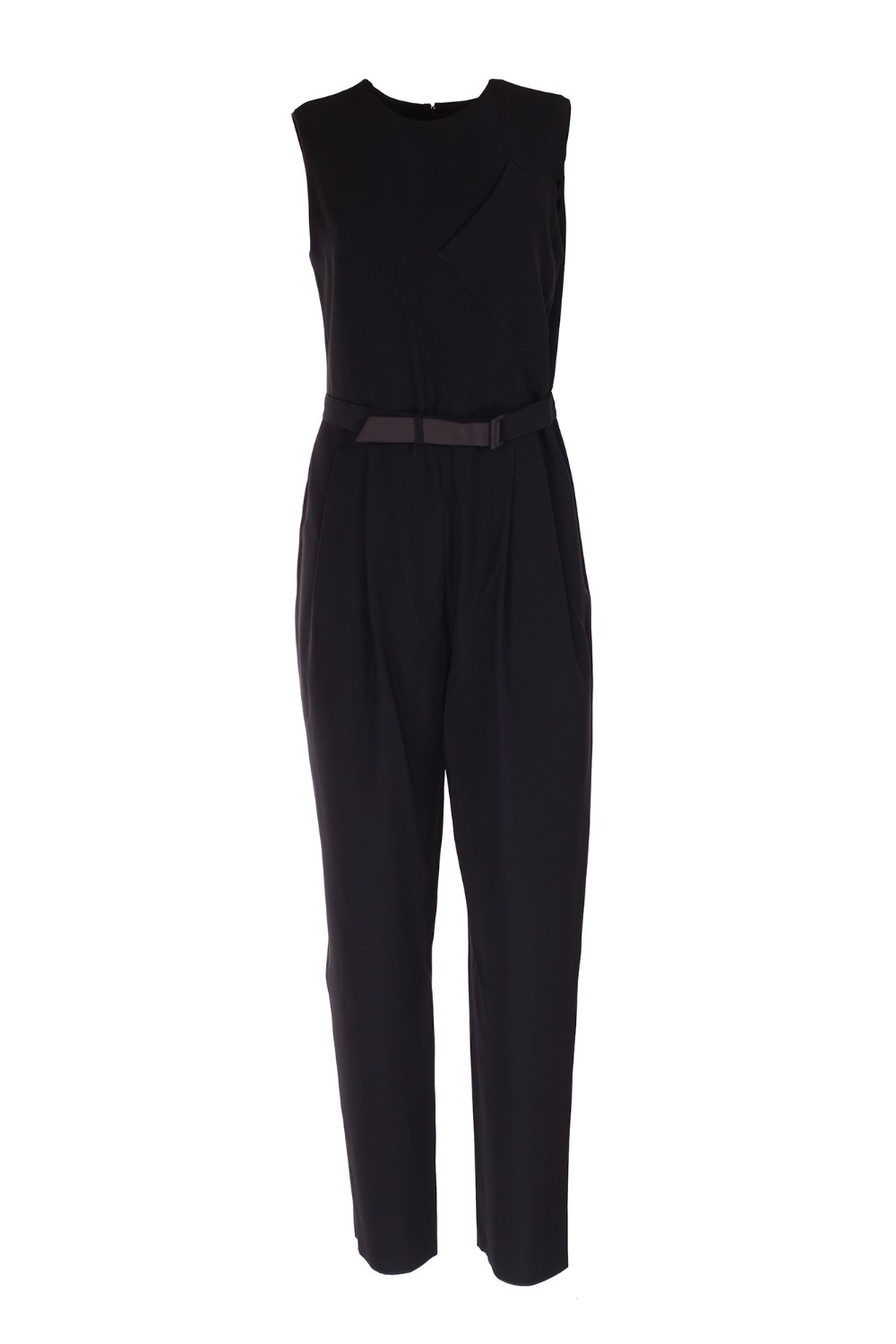 shop EMPORIO ARMANI  Tuta: Emporio Armani tuta in tecno cady.
Scollo rotondo.
Senza maniche.
Tasca a toppa frontale decorativa.
Cintura coordinata.
Chiusura con zip invisibile sul retro. 
Fodera in georgette per corpino.
Composizione: 100% Polyester.
Fabbricato in Cina.. H3ND2A 2NWAZ-0999 number 3077863
